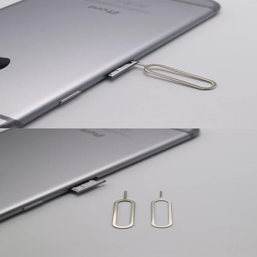 Image of 50Pcs,SIM Ejector Tool, SIM Card Removal Openning Tool, Tray Eject Pins Needle Opener, Universal Sim Ejector Tool for iPhone, HTC, Samsung Galaxy, Smartphone