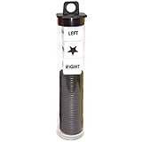 Left Right Center Dice Game Prime Set Bundle with 3 Dices + 36 Chips. Round Tube Storage is Very Convenient for Travel. Easy to Store, Carry Around. (Black)