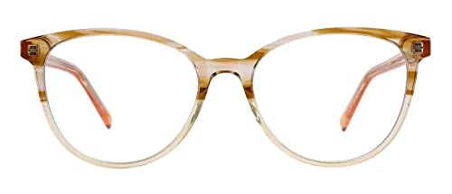 VINCI VERONA Blue Light Blocking Glasses Men/Women with Clear Anti Eyestrain, Glare and UV Protection Lenses (Caldonazzo)