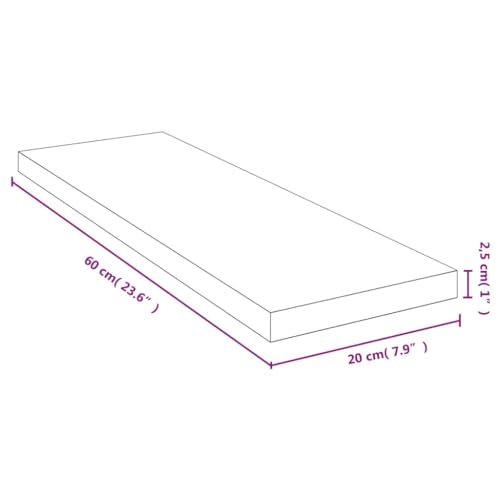 Support rangement en bambou durable meuble mural d'exception 60cm - 3