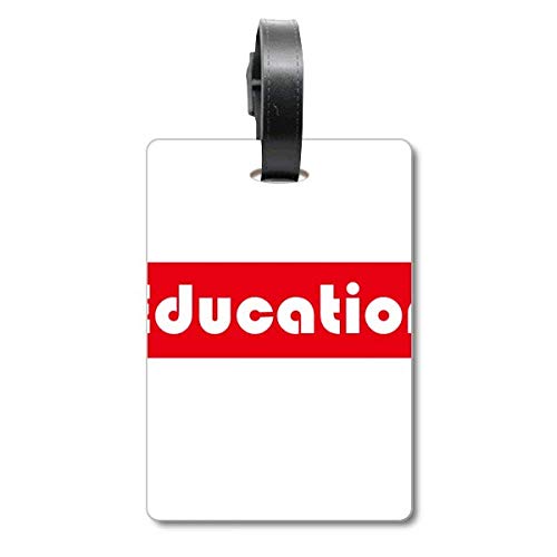Bagage perdu ? L'étiquette pour valise rouge Course and Major Education sécurise vos trajets