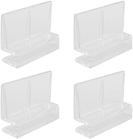Aquarium Clip RLECS 4-Pack 6mm Fish Tank Clear Acrylic Covers Supports Holders Glass Cover Plate Bracket Tools