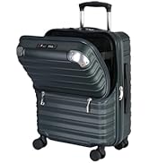 Amazon | [アクタス] キャリーケース ジッパー フロントオープン 機内