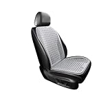 HILLAR Funda De Asiento De Coche Transpirable Y Fresca, Cojín De Asiento De Coche Antideslizante con Diseño De Panal Funda Asiento Coche(2*Gray)