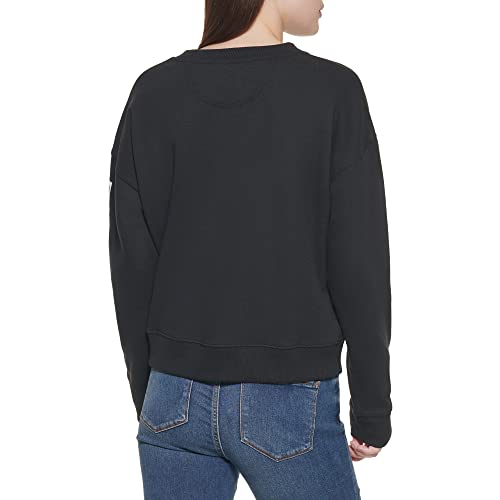 Image of DKNY Women's Jeans Women's Casual Pullover Sweatshirt, Ave Grey, XL