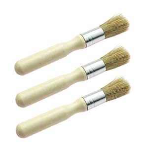 Professionele Natuurlijke Houten Ronde Lijm Wax Borstel voor Verf Bookblinding Meubels, Super Wax Borstel, Krijt Verf voor Weinig Project