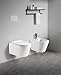 Sanitari Sospesi Wc E Bidet In Ceramica Copriwater Soft-Close Ponente Bianco Lucido - 3