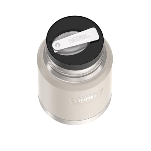 Image of THERMOS, Stainless Steel Food Jar with Spoon, 16 Ounces, Sandstone