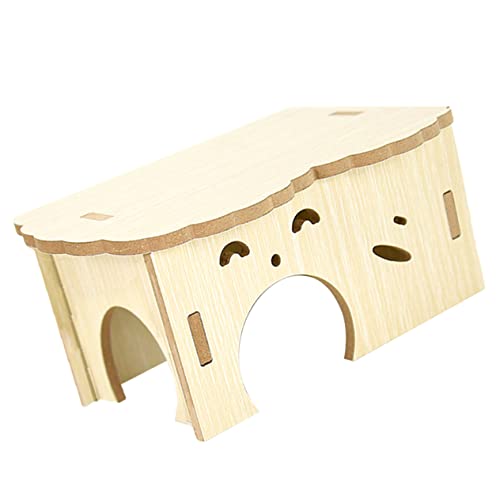 VICASKY Hamster House Cozy Hideout for Pets Multi Use Design for Sleeping and Playing Guinea Pig and Chinchilla Decor Year Comfort