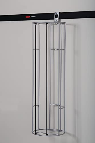 Rubbermaid FastTrack Alloy Steel Garage Storage Vertical Ball Rack, Garage Organization, Stackable Ball Cage for Garage Organizer,Silver - Thumbnail 3