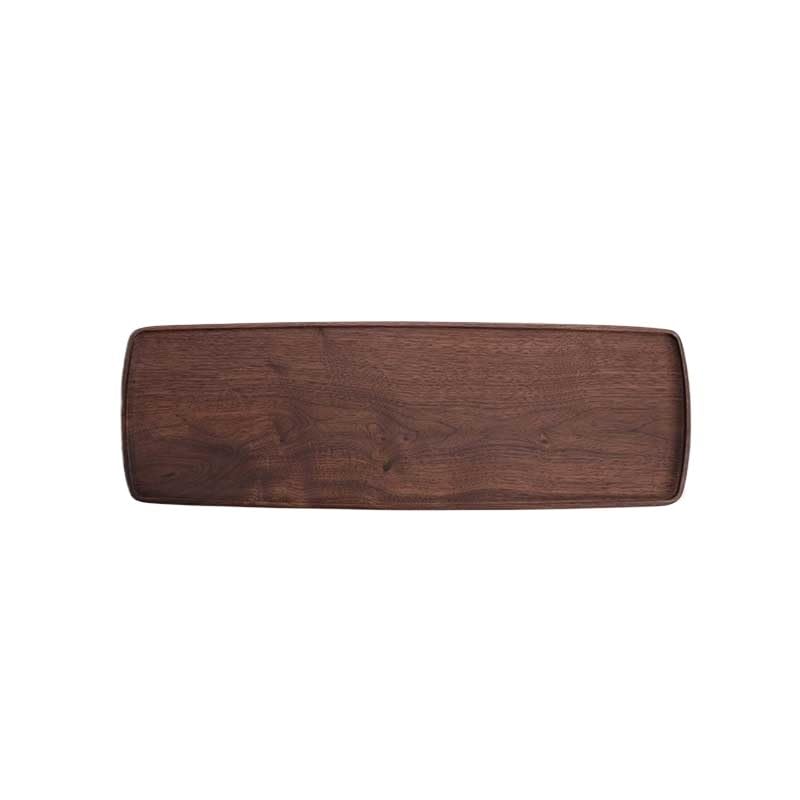 Bandeja para El Té De La Tarde Bandeja de té seco de Nogal Bandeja de té de Drenaje Rectangular Simple for el hogar, Bandeja de Taza de té pequeña for Mesa de té Juego De Té Kung Fu(M)
