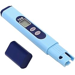 Purificador De Agua Para Medidor Treki TDS-2B Probador de Calidad del Agua 0-9990PPM LCD Digital Pluma de Prueba de Calidad del Agua Medidor de Calidad de Agua Portátil para Purificadores y Filtros de Agua Piscinas Spas Acuarios