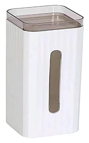 cup dispenser Cup Dispenser Wall Mount, Fit 3oz - 6oz Cup Dispenser Wall Mount with Storage Box, 9.4” Tube Length Water Cooler Cup Dispenser with Paste Plate, Cup Holder, for Home, Office