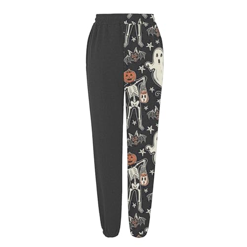 Halloween Pajamas Women,Halloween Pajamas Womens Baggy Sweatpants Lounge Sweat Pant Active Jogging Fall Pants For Women 2026 01 Dark Gray Small - image 4