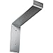 Ekena Millwork BKTMTS Steel Bracket Truss Shelf, 2"W x 8"D x 6 3/4"H, Unfinished