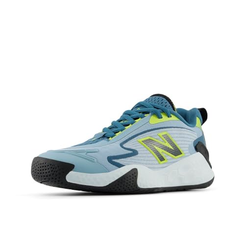 New Balance Women's Fresh Foam X CT-Rally V1 Hard Court Tennis Shoe, Quarry Blue/Terrarium, 8 M