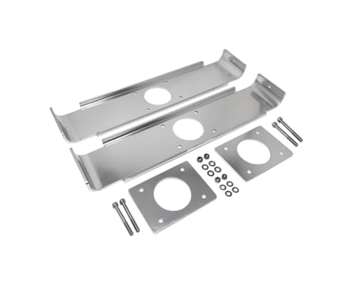 Fishmaster Outrigger Mounting Bracket Pack (Pair) - Polished and Anodized Aluminum, 21