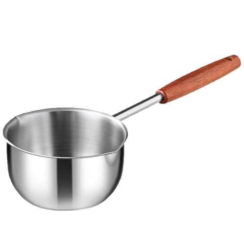 Comparison: Best Saucepan For Candy Making 8 Mini Butter Warmer Small Sauce Pan Milk Warmer Pot Small Pot for Melting Chocolate and Candy Making with Long Handle for All Stoves Multipurpose Use for Cooking Tri-Ply Stainless Steel (5.3oz/500ml)