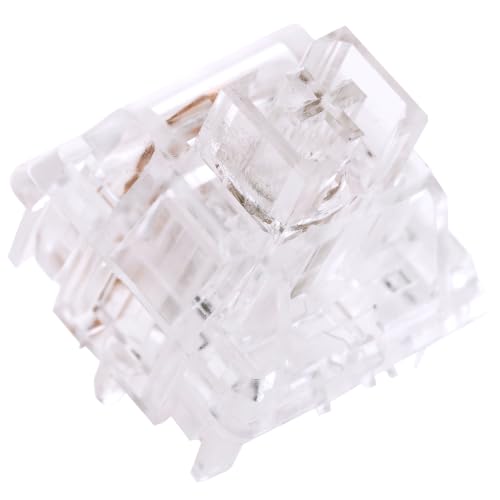 Image of OOCTPK Chilkey WS Quartz Linear Switch 5-Pin Hotswap Pre-Lubed, PC Housing for RGB, Mechanical Keyboard Switch for DIY Custom Builds, Keyboard Switches 5 Pins PCB Mount Lubed Switches Clear (35pcs)
