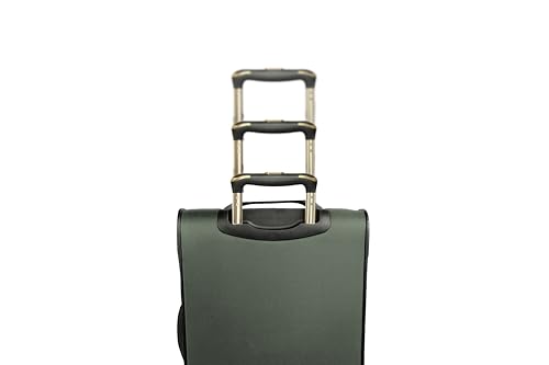 Image of Kenneth Cole REACTION Chelsea Chevron Quilted Luggage, Olive, 20-Inch Carry On