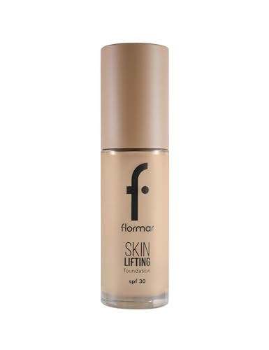 Flormar Skin Lifting Foundation – Base de maquillaje de cobertura media y alta & efecto lifting, hidratante antiedad con FPS 30, acabado natural y luminoso – para piel madura y seca, 070 Medium Beige
