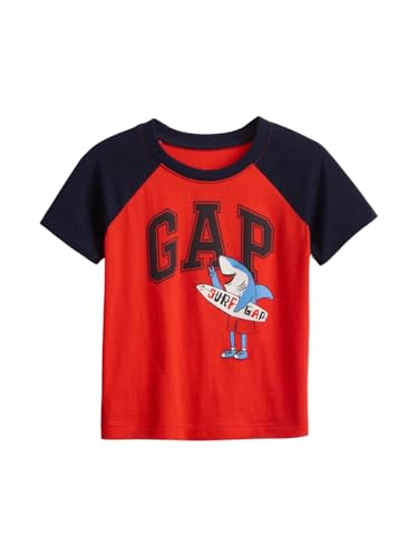Image of Gap Baby Boys' Short Sleeve Raglan Logo Tee