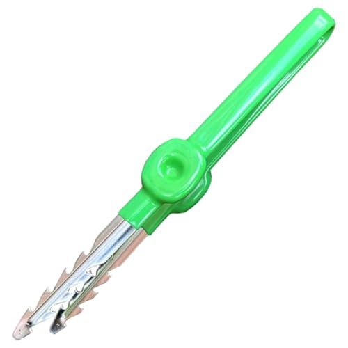 Pince à épiler en acier inoxydable de 19 cm, en dents de scie, avec poignée antidérapante, outils jardinage professionnels portables pour planter des graines, arracher les mauvaises herbes et