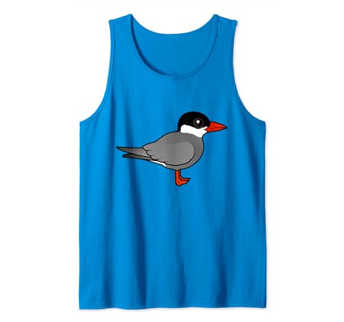 Cute Cartoon Whiskered Tern Birdorable Bird Seabird Tank Top