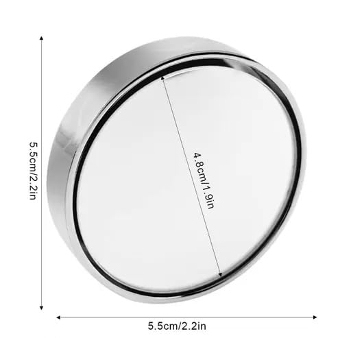 Image of 360 Rotatable HD Blind Spot Mirror (2 Pcs) - Convex Wide-Angle Car Side Mirror with 3M Adhesive, Waterproof & Rustproof, Universal Fit for Cars, SUVs & Trucks (Pack Of 2)