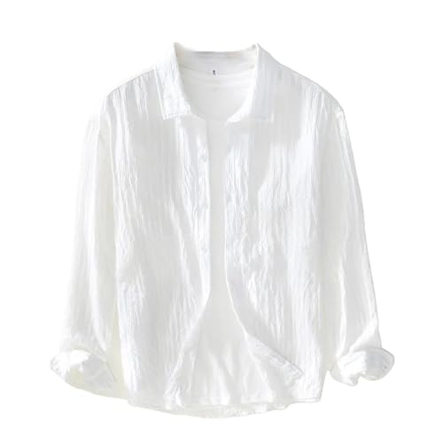 Chemise boutonnée décontractée en textile premium doux pour la saison fraîche