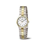 Gehäuse: Titan silber/gold Boccia Damen Analog Quarz Uhr mit Titan Armband 3082-05