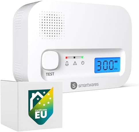 Smartwares Detector de monóxido de Carbono - Sensor de 10 años - ...