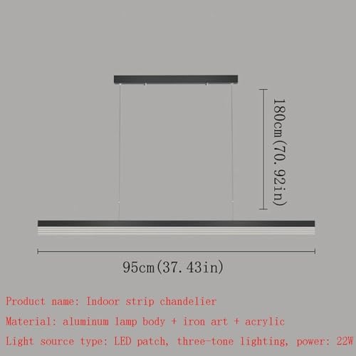 Lustre suspendu de style moderne LED à intensité variable Dark-A