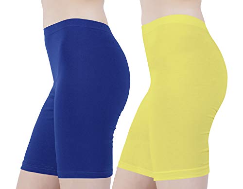 Image of Buy That Trendz Cotton Lycra Tight Fit Stretchable Cycling Shorts Womens | Shorties for Active wear /Exercise /Workout /Yoga /Gym /Cycle /Running Red Grey Combo Pack of 2