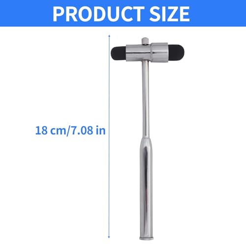 Neurologischer Reflexhammer mit Eingebautem Pinsel und Nadel,Reflexhammer Medizin Aus Kunststoff Mit Doppelkopf,Multifunktionaler Perkussions Reflexhammer,Für Reflextests