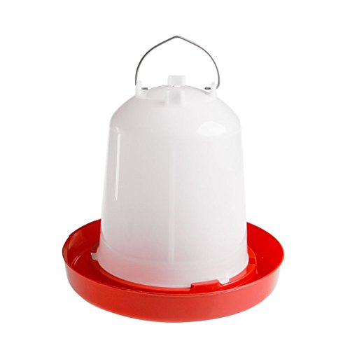 2.5L Küken Feeder Waterer Auto Geflügel Tränke Feeder Hängende Geflügel Wasserbehälter Für Haushalt Kleine Vögel Trinknippel Trinkbecher Bewässerung Für Vogelkäfige Vogeltränke Hühnertränke