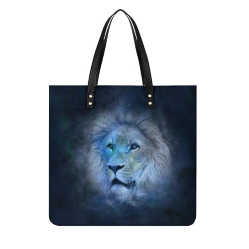 Sac shopper Lion grand tote bag de voyage pour femmes 39x39cm