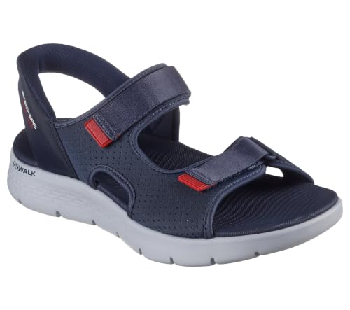 Image of Skechers Men's Slip-Ins: Go Walk Flex Easy Entry Sandal | Hands Free Slip-Ins, Contoured Goga Mat Footbed, Ultra Go Cushioning, Machine Washable