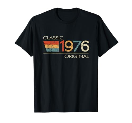 Classic 1976 Original Vintage Birthday Est Edición 1976 Camiseta