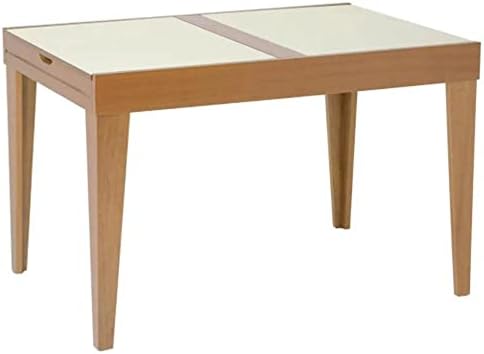 Mesa de Jantar Extensível Tampo Vidro/MDF 120x80cm Paris