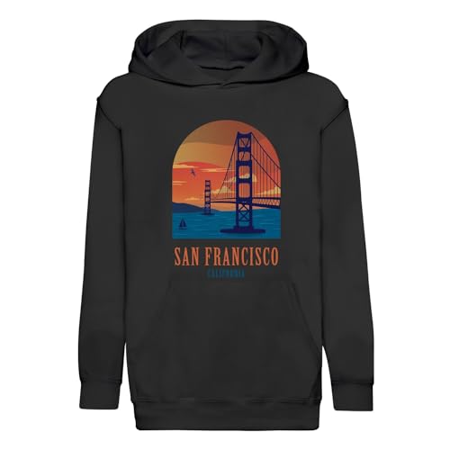 Sweat à capuche enfant Golden Gate en finition premium supérieure