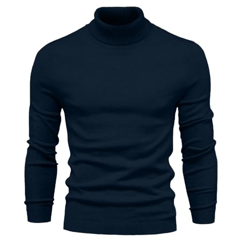 Turtleneck Sweater Men Basic Pullover Sweater Slim Fit Long Sleeve Sweater Casual Fall Sweaters Fashion Tops2