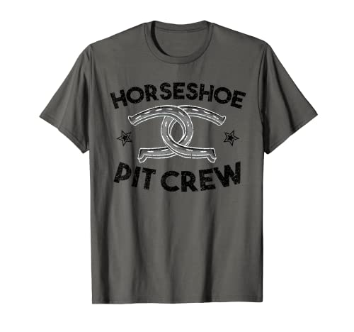 Cool Horseshoe Pit Crew | Divertido regalo de lanzamiento de zapatos de animales Camiseta