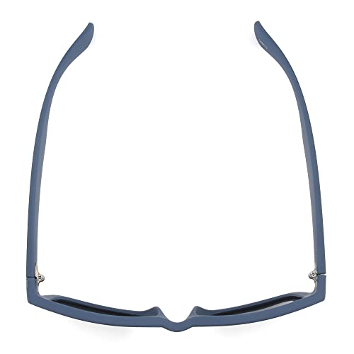 Foster Grant mens Jace Polarized for Digital Sunglasses Sunglasses, Matte Black and Navy, 54mm US4