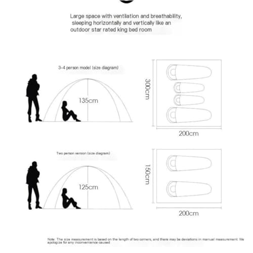 Carpa portátil automática impermeable para 2 personas miniatura 3