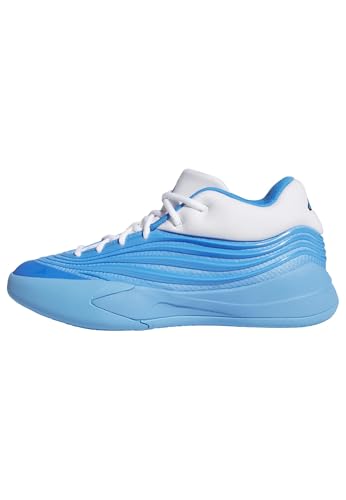 adidas ���j�Z�b�N�X ��l�p Dame X �o�X�P�b�g�{�[��, Blue Burst/White/Lucid Ray Blue, 7 Women/6 Men