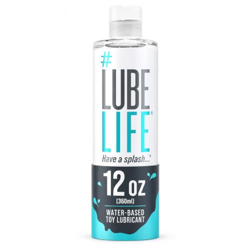 Image of LUBELIFE Water Based Toy Lube, Personal Lubricant, Safe for Toys 12 fl oz | Toy-safe water-based glide, non-staining, condom compatible, generous value size, long-lasting slick feel, easy water cleanup