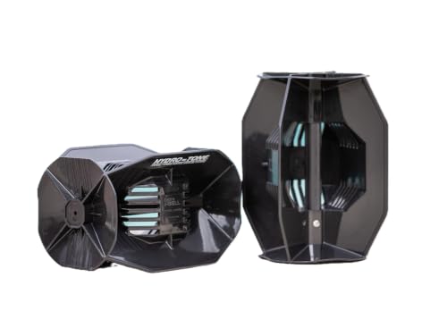 Image of Aquastrength Hydro-Tone Total Body Pool Exercise System, Isokinetic Functional Water Weights, Bells 12 inch x 7.5 inch, Fins 6.5 inch x 2.5 inch, Quick Start Guide Included
