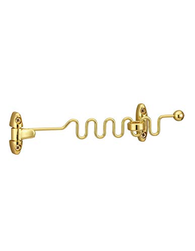 THIRARD - Entrebâilleur de Fenêtre - 1 ou 2 Vantaux - Doré - Sécurisé - Acier - 4 Positions - Cadenassable - Idéal pour Aérer en Toute Sécurité - Compatible avec Volets