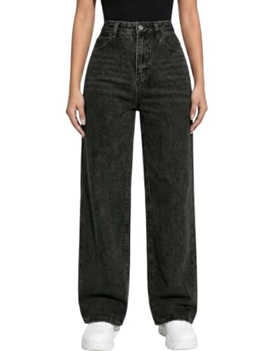 Image of ODDMONEKY Baggy Jeans for Women || Relaxed Fit Wide Leg High Rise Jeans for Women (Wjeans-8)
